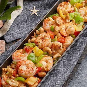 Մանրածովախեցգետին և հնդկական ընկույզ