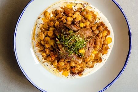 Рваная говядина с нутом