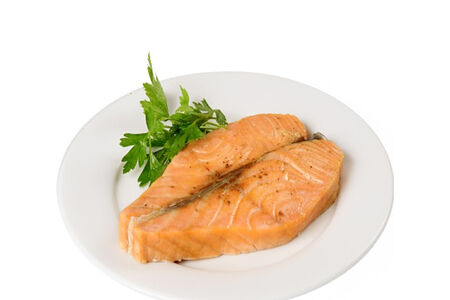 Стейк из форели гриль