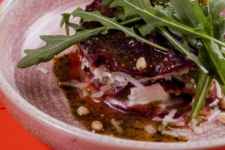 Мильфей из печеной свеклы