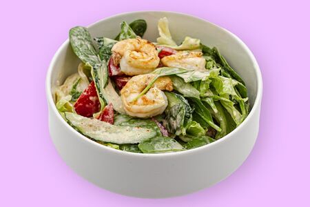 Салат с креветками