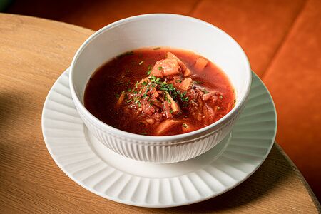 Борщ со сметаной