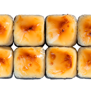 Горячий ролл с лососем