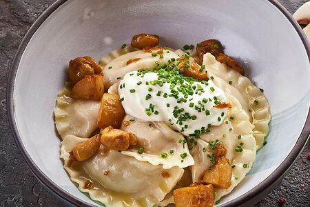 Вареники с картофелем и грибами