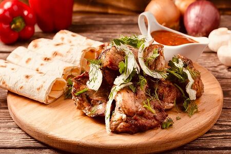 Шашлык из свинины Сочные куски от шефа