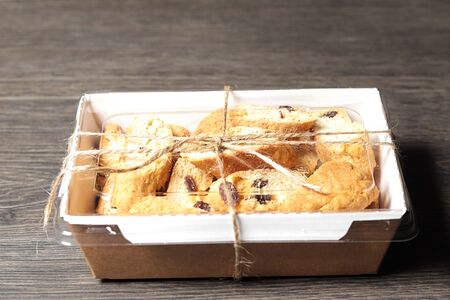 Итальянское домашнее Бискотти с миндалём и изюмом