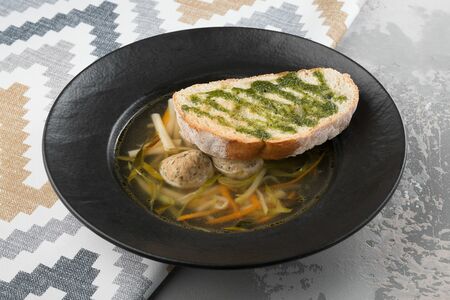 Суп с митболами из индейки