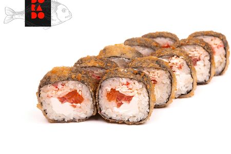 Темпура с лососем и крабом