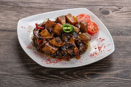 Жареный картофель с грибами