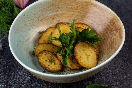 Картофель с топлёным маслом