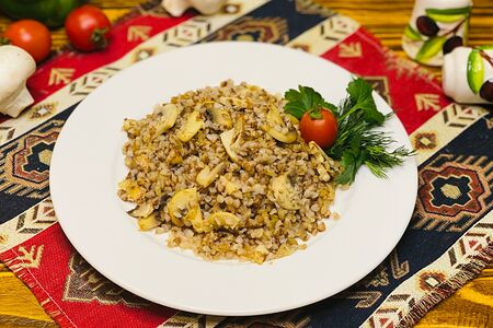 Гречка с грибами