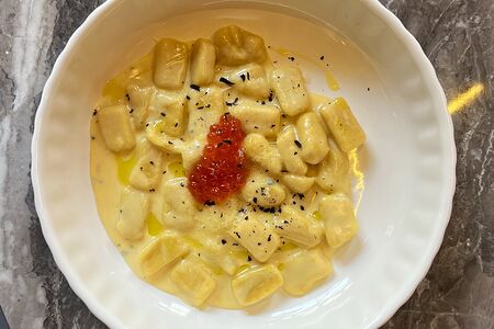 Картофельные ньокки с сырным соусом