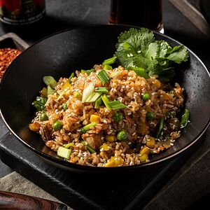 Рис с уткой по-пекински и овощами