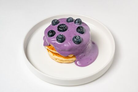 Черничные панкейки