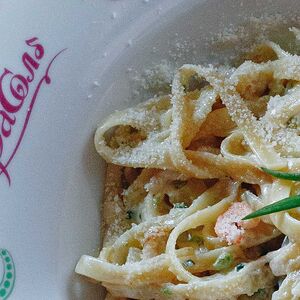 Тальятелле с креветками