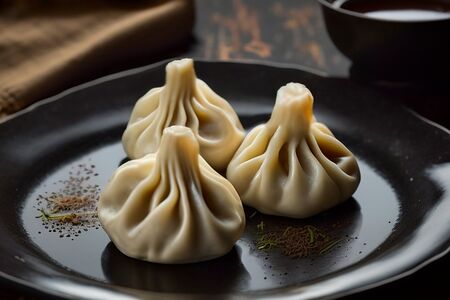 Хинкали с говядиной и свининой