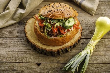 Шаурма в булочке