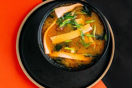 Мисо суп с сёмгой