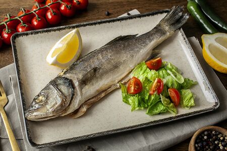 Сибас на пару