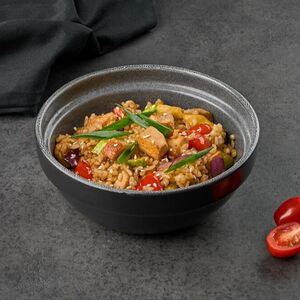 Тяхан с курицей и овощами