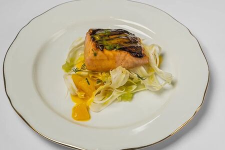 Лосось, фенхель