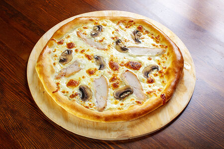 С курицей и грибами