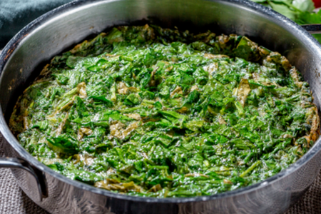 Кюкю с зеленью