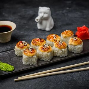 Цезарь-ролл с креветкой