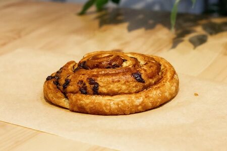 Улитка с фисташковым кремом и шоколадом