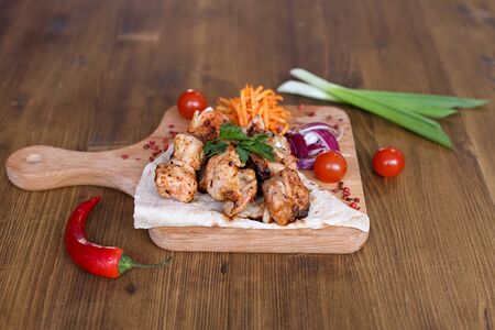 Шашлык из куриного филе