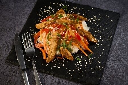 Рис с курицей