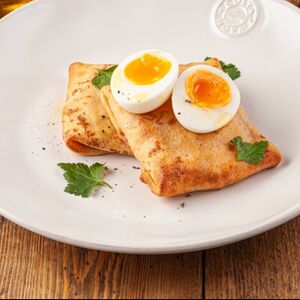 Блинчики с яйцом и зеленью
