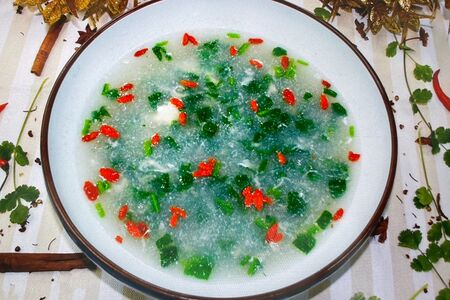 Суп со шпинатом