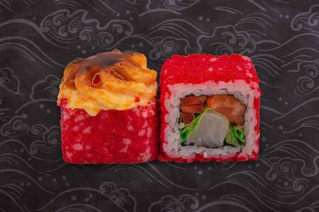 Запечённый Окунь с Лососем