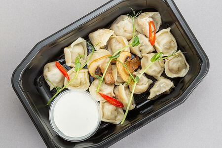 Пельмени Black Angus и грибы