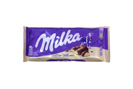 Милка Шоколадная плитка Вайт Бабл