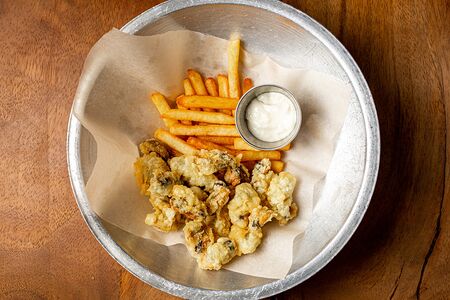 Мидии во фритюре