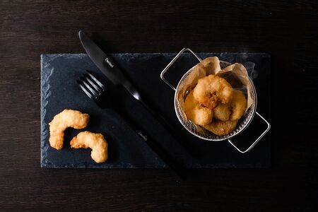 Креветки в кляре