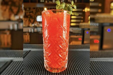 Шейк Манго-малина