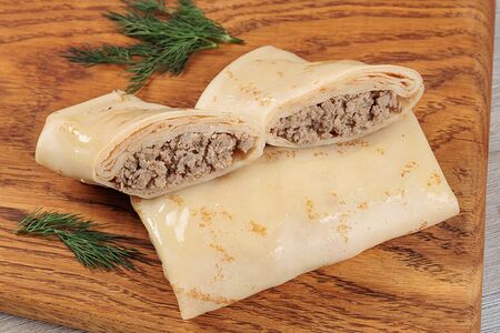 Блины с мясом