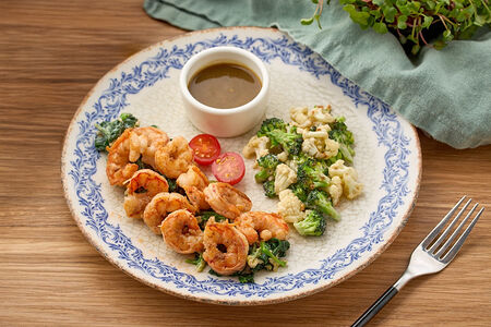 Жареные креветки 