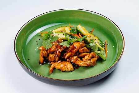 Свинина терияки с битыми огурцами