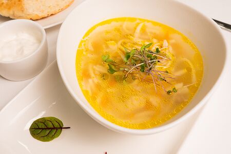 Лапша домашняя с курицей