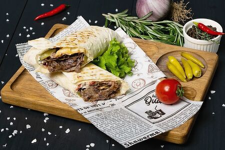 Донер в лаваше с говядиной