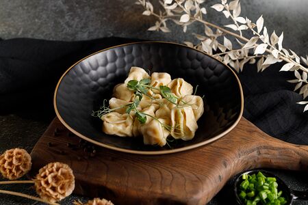 Пельмени с кальмаром