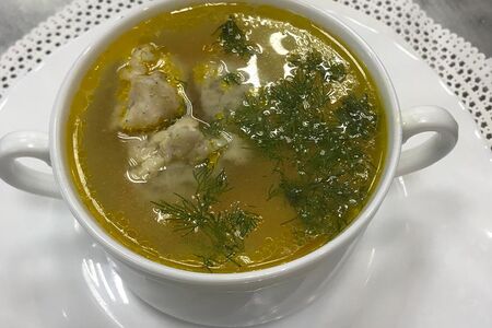 Суп с куриными фрикадельками