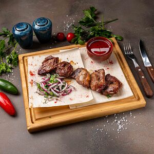 Шашлык из бараньей мякоти 