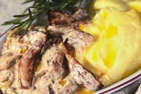 Картофельное пюре с жюльеном