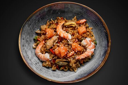 Рис с морепродуктами