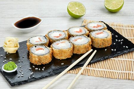 Теплый с лососем